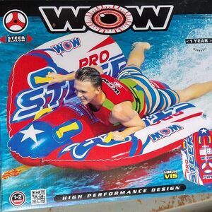 WOW Pro Steer Flex Wing Towable Tube Float 1-2 Rider Water Sports New